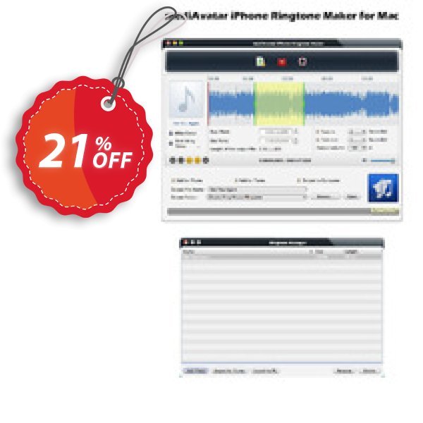 mediAvatar iPhone Ringtone Maker for MAC Coupon, discount iPhone Ringtone Maker $4 OFF On mediAvatar. Promotion: exclusive deals code of mediAvatar iPhone Ringtone Maker for Mac 2024