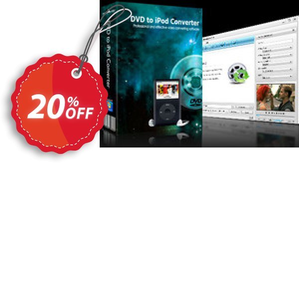 mediAvatar DVD to iPod Converter Coupon, discount mediAvatar DVD to iPod Converter formidable promotions code 2024. Promotion: formidable promotions code of mediAvatar DVD to iPod Converter 2024