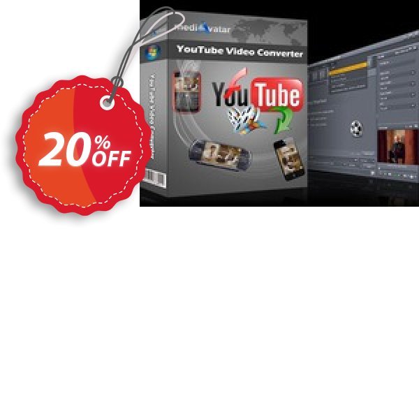 mediAvatar YouTube Video Converter Coupon, discount mediAvatar YouTube Video Converter big promo code 2025. Promotion: big promo code of mediAvatar YouTube Video Converter 2024