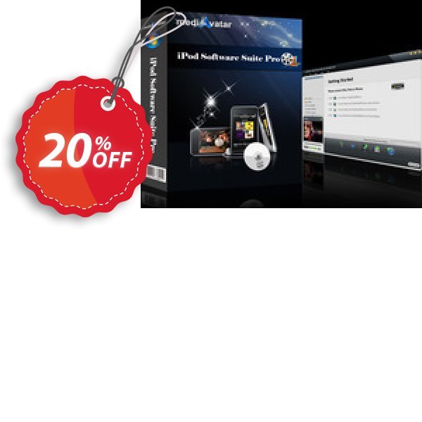 mediAvatar iPod Software Suite Pro Coupon, discount mediAvatar iPod Software Suite Pro amazing discounts code 2024. Promotion: amazing discounts code of mediAvatar iPod Software Suite Pro 2024