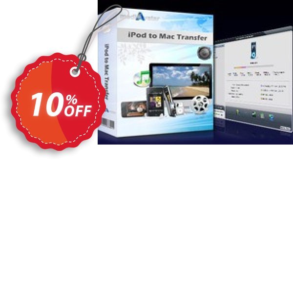 mediAvatar iPod to MAC Transfer Coupon, discount mediAvatar iPod to Mac Transfer staggering discount code 2024. Promotion: staggering discount code of mediAvatar iPod to Mac Transfer 2024