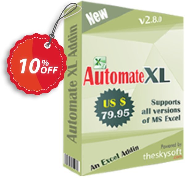 TheSkySoft Automate XL Coupon, discount 10%Discount. Promotion: stirring promotions code of Automate XL 2024
