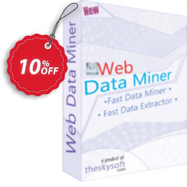 TheSkySoft Web Data Miner Coupon, discount 10%Discount. Promotion: excellent promotions code of Web Data Miner 2024