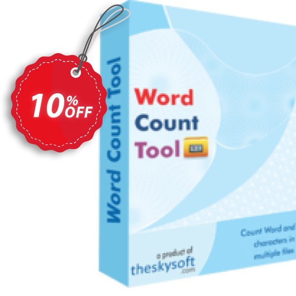 TheSkySoft Word Count Tool Coupon, discount 10%Discount. Promotion: marvelous sales code of Word Count Tool 2024