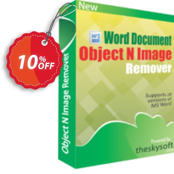 TheSkySoft Word Document Object & Image Remover Coupon, discount 10%Discount. Promotion: hottest deals code of Word Document Object & Image Remover 2024
