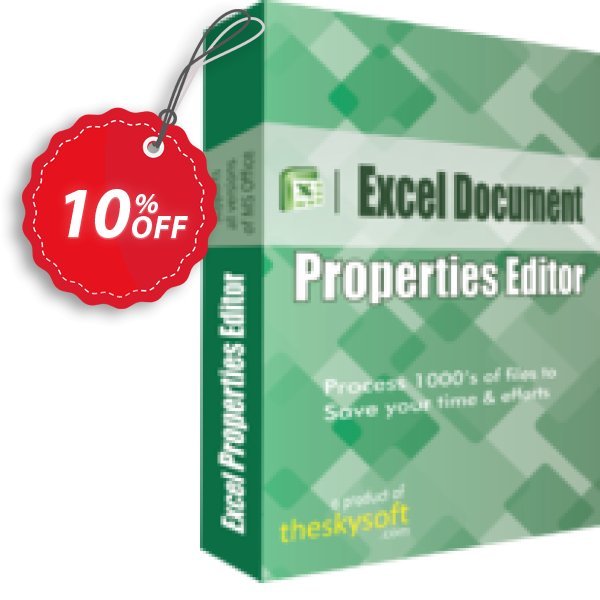TheSkySoft Excel Document Properties Editor Coupon, discount 10%Discount. Promotion: wondrous promo code of Excel Document Properties Editor 2024