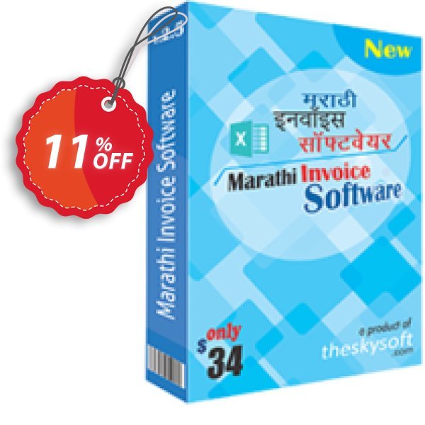 TheSkySoft Marathi Invoice Software Coupon, discount 10%Discount. Promotion: impressive deals code of Marathi Invoice Software 2024