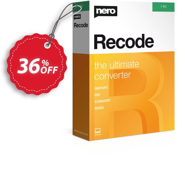 Nero Recode 2024 Coupon, discount 36% OFF Nero Recode 2024, verified. Promotion: Staggering deals code of Nero Recode 2024, tested & approved