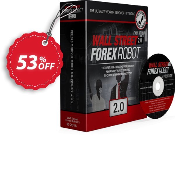 WallStreet Forex Robot 2 Evolution Coupon, discount 53% OFF WallStreet Forex Robot 3 Evolution, verified. Promotion: Awful promotions code of WallStreet Forex Robot 3 Evolution, tested & approved