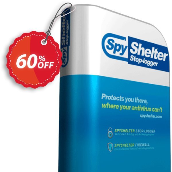 SpyShelter Firewall Coupon, discount SpyShelter Firewall - One Year License big offer code 2025. Promotion: big offer code of SpyShelter Firewall - One Year License 2024