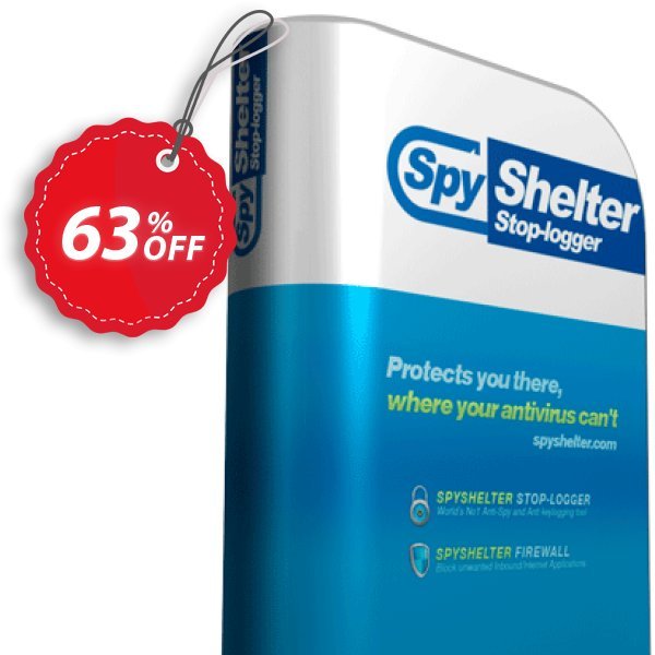 SpyShelter Silent Anti Keylogger Coupon, discount SpyShelter Silent Anti Keylogger - One Year License Amazing sales code 2024. Promotion: Amazing sales code of SpyShelter Silent Anti Keylogger - One Year License 2024