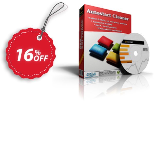 GSA Autostart Cleaner Coupon, discount GSA Autostart Cleaner awful promotions code 2024. Promotion: awful promotions code of GSA Autostart Cleaner 2024