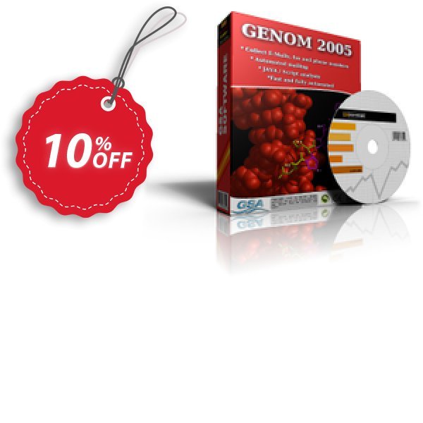 GENOM 2005 Coupon, discount GENOM 2005 formidable discount code 2024. Promotion: formidable discount code of GENOM 2005 2024