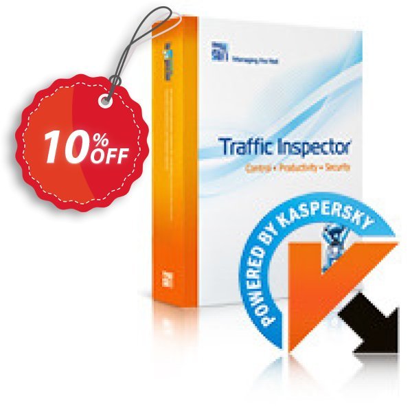 Traffic Inspector + Traffic Inspector AntiVirus Unlimited Coupon, discount Traffic Inspector+Traffic Inspector Anti-Virus powered by Kaspersky (1 Year) Gold Unlimited exclusive discounts code 2024. Promotion: exclusive discounts code of Traffic Inspector+Traffic Inspector Anti-Virus powered by Kaspersky (1 Year) Gold Unlimited 2024