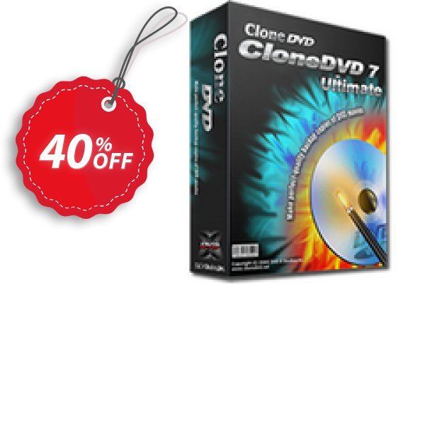 CloneDVD 7 Ultimate lifetime/1 PC Coupon, discount CloneDVD 7 Ultimate lifetime/1 PC excellent offer code 2025. Promotion: excellent offer code of CloneDVD 7 Ultimate lifetime/1 PC 2024