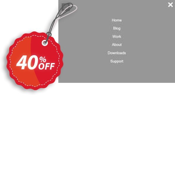 Fullscreen Overlay Menu Extension for WYSIWYG Web Builder Coupon, discount Summer Sale. Promotion: big promo code of Fullscreen Overlay Menu Extension for WYSIWYG Web Builder 2024