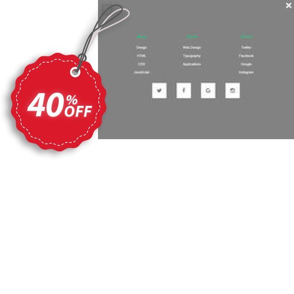 Responsive Overlay Menu Extension for WYSIWYG Web Builder Coupon, discount Summer Sale. Promotion: exclusive sales code of Responsive Overlay Menu Extension for WYSIWYG Web Builder 2024
