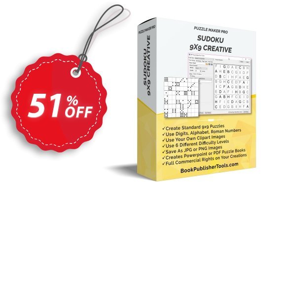 Puzzle Maker Pro - Sudoku 9x9 Creative Coupon, discount Puzzle Maker Pro - Sudoku 9x9 Creative Amazing promotions code 2024. Promotion: stirring discount code of Puzzle Maker Sudoku Pro 2024