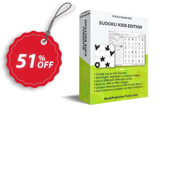 Puzzle Maker Pro - Sudoku Kids Edition Coupon, discount Puzzle Maker Pro - Sudoku Kids Edition Super deals code 2025. Promotion: special discounts code of Puzzle Maker Sudoku Kids Edition 2024