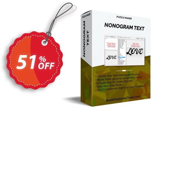 Puzzle Maker - Nonogram Text Coupon, discount Puzzle Maker - Nonogram Text Big deals code 2025. Promotion: Best sales code of Puzzle Maker - Nonogram Text 2024