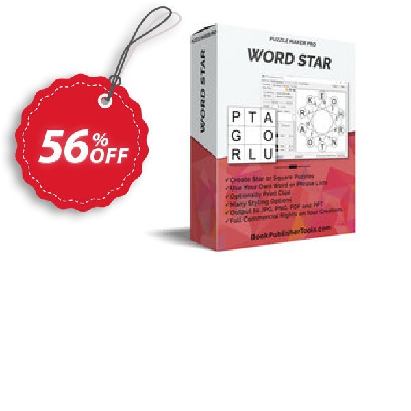 Puzzle Maker Pro - Word Star Coupon, discount Puzzle Maker Pro - Word Star Special sales code 2025. Promotion: Hottest promotions code of Puzzle Maker Pro - Word Star 2024