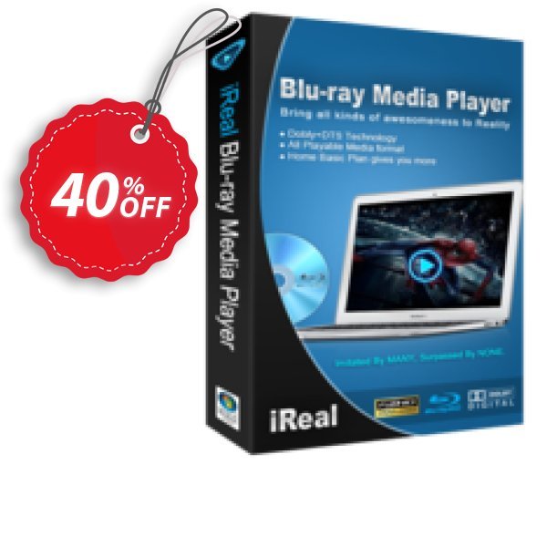 iReal Blu-ray Media Player Coupon, discount iReal Blu-ray Media Player stunning offer code 2025. Promotion: stunning offer code of iReal Blu-ray Media Player 2024