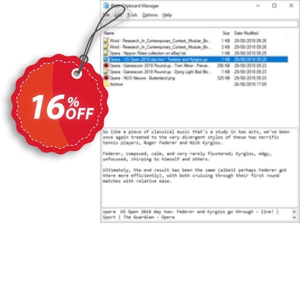 Plain Clipboard Manager Coupon, discount Plain Clipboard Manager stirring promo code 2025. Promotion: stirring promo code of Plain Clipboard Manager 2024