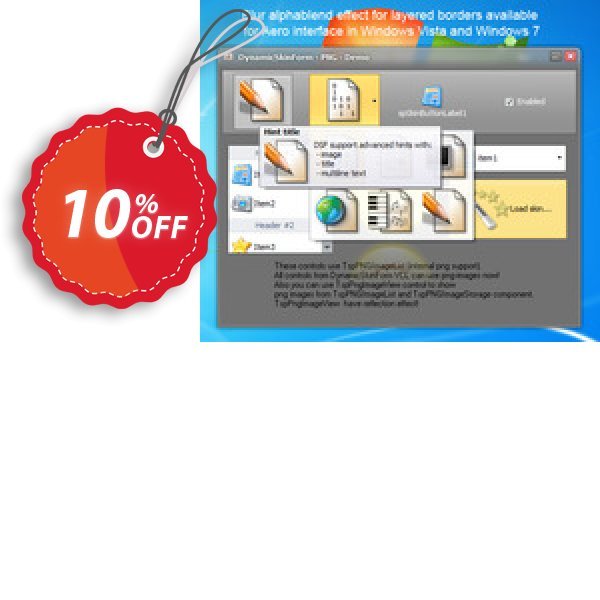 DynamicSkinForm VCL Coupon, discount DynamicSkinForm VCL wonderful deals code 2025. Promotion: wonderful deals code of DynamicSkinForm VCL 2024