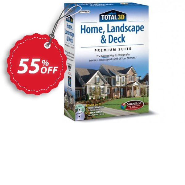 Total 3D Home, Landscape & Deck Premium Suite Coupon, discount 40% OFF Total 3D Home, Landscape & Deck Premium Suite, verified. Promotion: Amazing promo code of Total 3D Home, Landscape & Deck Premium Suite, tested & approved