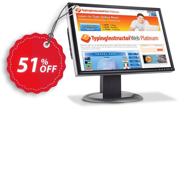 TypingInstructor Web Platinum, Annual Subscription  Coupon, discount 30% OFF TypingInstructor Web Platinum, verified. Promotion: Amazing promo code of TypingInstructor Web Platinum, tested & approved