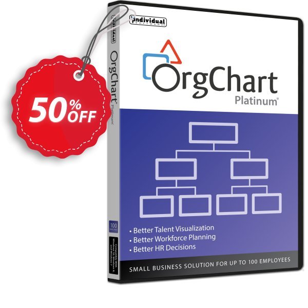 OrgChart Platinum, 100 Employees  Coupon, discount 40% OFF OrgChart Platinum (100 Employees), verified. Promotion: Amazing promo code of OrgChart Platinum (100 Employees), tested & approved