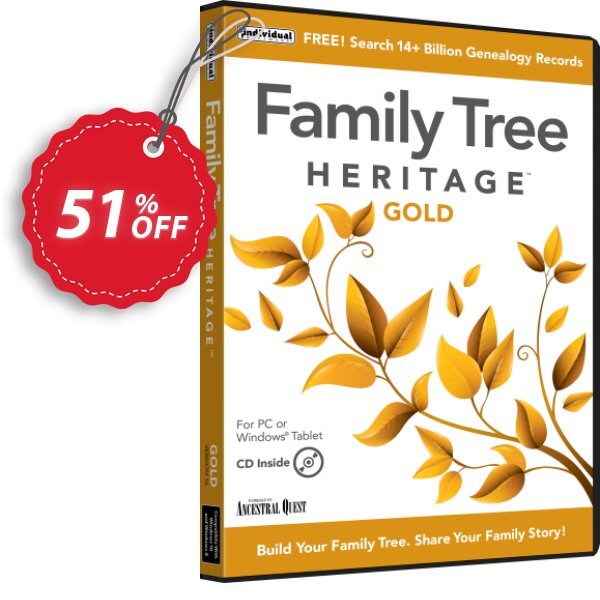 Family Tree Heritage Gold for MAC Coupon, discount . Promotion: 