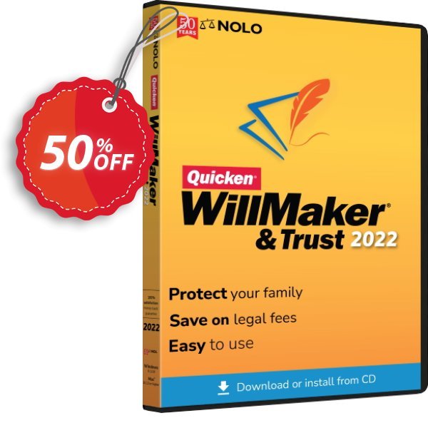 Quicken WillMaker & Trust 2022, MAC  Coupon, discount Quicken® WillMaker® Plus 2024 - Mac Big sales code 2024. Promotion: Stunning sales code of Quicken® WillMaker® Plus 2024 - Mac 2024