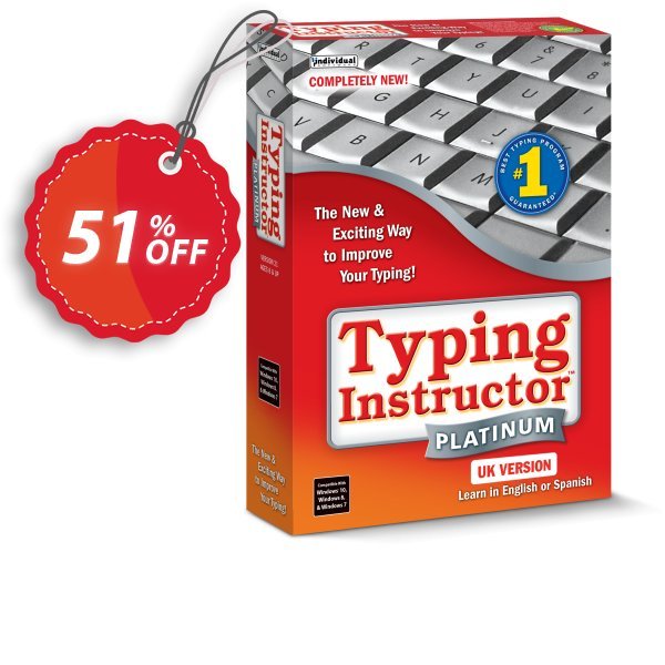 Typing Instructor Platinum - International Version UK Keyboard Coupon, discount 30% OFF Typing Instructor Platinum - International Version UK Keyboard, verified. Promotion: Amazing promo code of Typing Instructor Platinum - International Version UK Keyboard, tested & approved