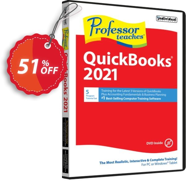 Professor Teaches QuickBooks 2021 Coupon, discount Professor Teaches® QuickBooks® 2025 Tutorial Set Downloads Fearsome sales code 2025. Promotion: Fearsome sales code of Professor Teaches® QuickBooks® 2024 Tutorial Set Downloads 2024