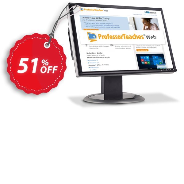 Professor Teaches Web Library, Annual Subscription Coupon, discount 30% OFF Professor Teaches Web Library (Annual Subscription), verified. Promotion: Amazing promo code of Professor Teaches Web Library (Annual Subscription), tested & approved