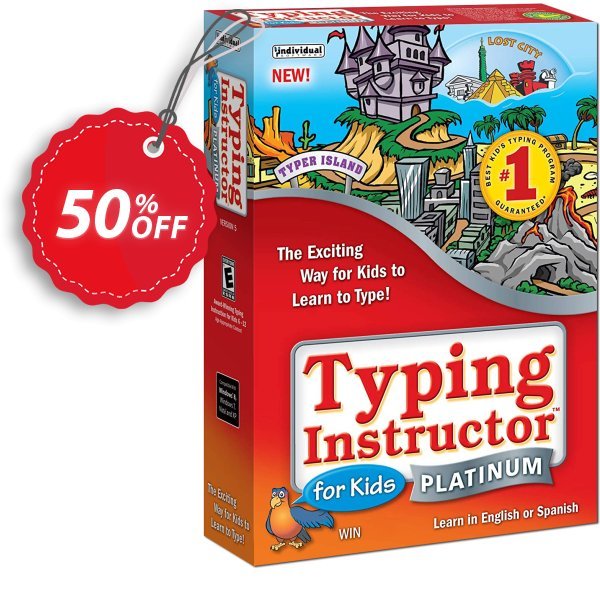 Typing Instructor for Kids Platinum Upgrade Coupon, discount 40% OFF Typing Instructor for Kids Platinum Upgrade, verified. Promotion: Amazing promo code of Typing Instructor for Kids Platinum Upgrade, tested & approved