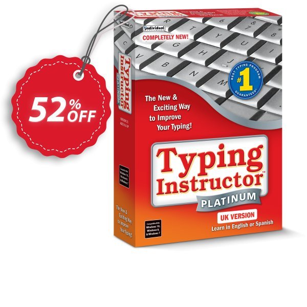 Typing Instructor Platinum 21 Upgrade Coupon, discount 40% OFF Typing Instructor Platinum 21 Upgrade, verified. Promotion: Amazing promo code of Typing Instructor Platinum 21 Upgrade, tested & approved