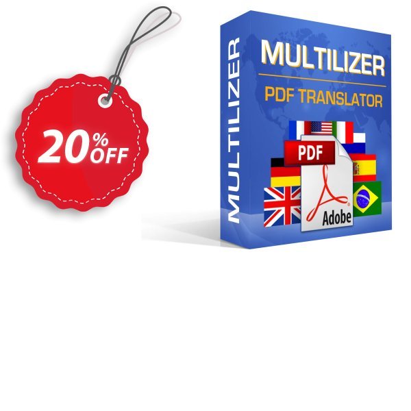 Multilizer PDF Translator Standard Coupon, discount Multilizer PDF Translator Standard staggering discount code 2024. Promotion: staggering discount code of Multilizer PDF Translator Standard 2024