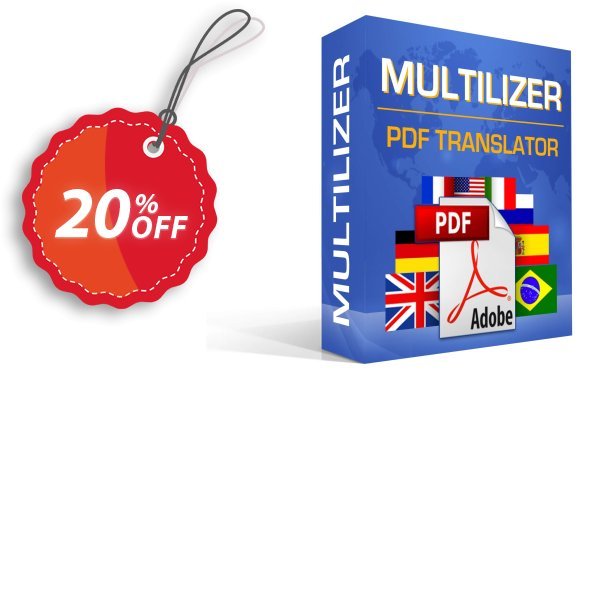 Traducteur de PDF Multilizer Standard Coupon, discount Traducteur de PDF Multilizer Standard hottest sales code 2024. Promotion: hottest sales code of Traducteur de PDF Multilizer Standard 2024