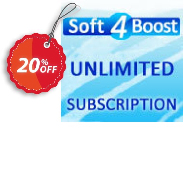 Soft4Boost Unlimited Subscription Coupon, discount Soft4Boost Unlimited Subscription imposing discount code 2025. Promotion: imposing discount code of Soft4Boost Unlimited Subscription 2024