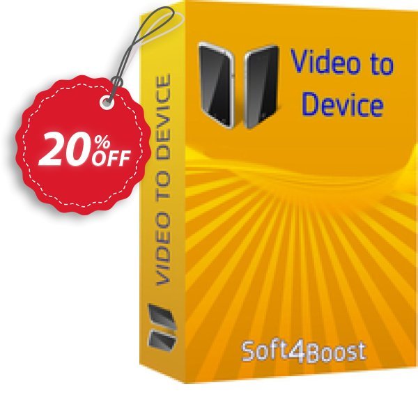 Soft4Boost Video to Device Coupon, discount Soft4Boost Video to Device imposing sales code 2025. Promotion: imposing sales code of Soft4Boost Video to Device 2024
