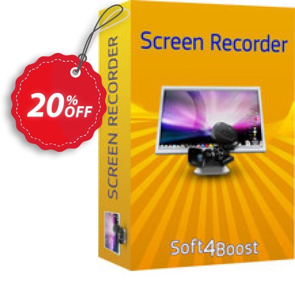 Soft4Boost Screen Recorder Coupon, discount Soft4Boost Screen Recorder special discount code 2025. Promotion: special discount code of Soft4Boost Screen Recorder 2024