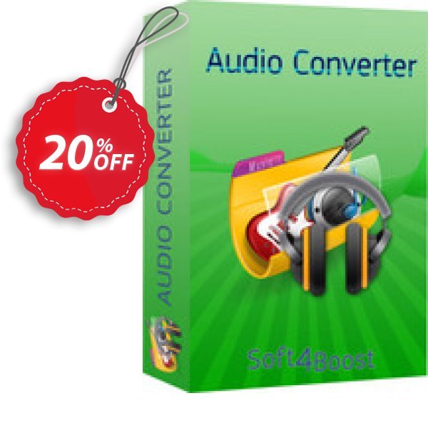 Soft4Boost Audio Converter Coupon, discount Soft4Boost Audio Converter big promotions code 2024. Promotion: big promotions code of Soft4Boost Audio Converter 2024