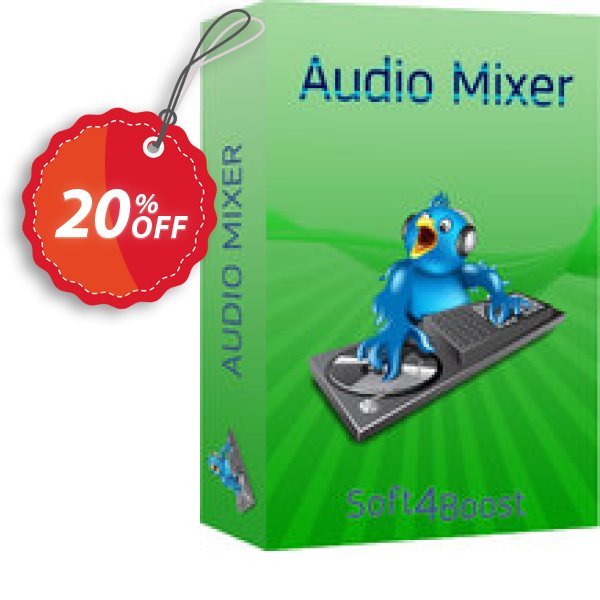 Soft4Boost Audio Mixer Coupon, discount Soft4Boost Audio Mixer amazing discount code 2024. Promotion: amazing discount code of Soft4Boost Audio Mixer 2024