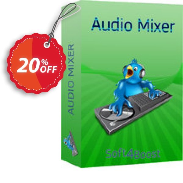 Soft4Boost Audio Mixer Coupon, discount Soft4Boost Audio Mixer amazing discount code 2025. Promotion: amazing discount code of Soft4Boost Audio Mixer 2024