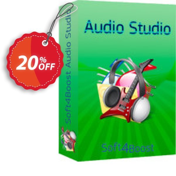 Soft4Boost Audio Studio Coupon, discount Soft4Boost Audio Studio super promo code 2024. Promotion: super promo code of Soft4Boost Audio Studio 2024