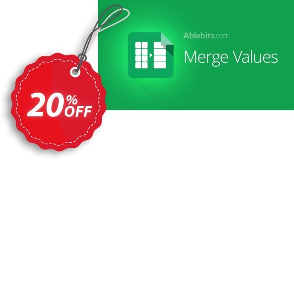 Merge Values add-on for Google Sheets, Lifetime subscription Coupon, discount Merge Values add-on for Google Sheets, Lifetime subscription awful offer code 2025. Promotion: awful offer code of Merge Values add-on for Google Sheets, Lifetime subscription 2024
