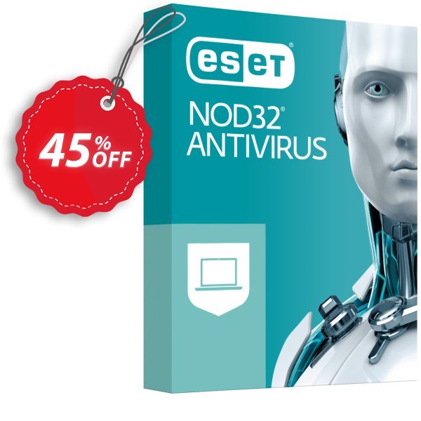 ESET NOD32 Antivirus - Renew 2 Years 5 Devices Coupon, discount NOD32 Antivirus - Réabonnement 2 ans pour 5 ordinateurs impressive sales code 2024. Promotion: impressive sales code of NOD32 Antivirus - Réabonnement 2 ans pour 5 ordinateurs 2024