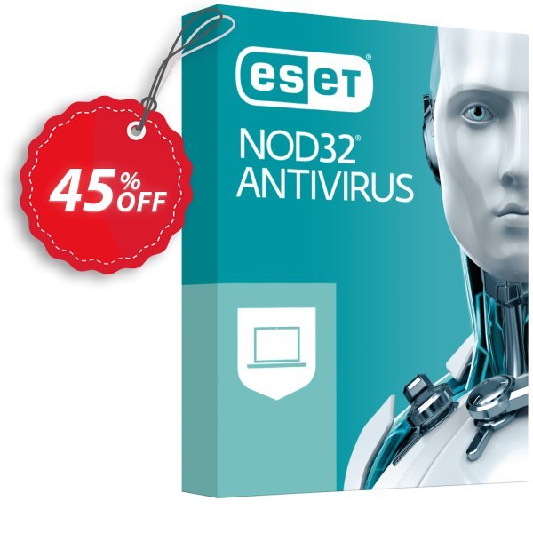 ESET NOD32 Antivirus - 2 Years 4 Devices Coupon, discount ESET Holiday Promo. Promotion: wondrous sales code of NOD32 Antivirus - Nouvelle licence 2 ans pour 4 ordinateurs 2024